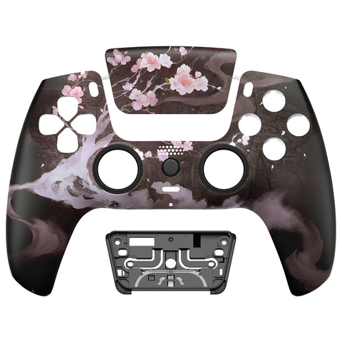 eXtremeRate LUNA Redesigned Front Shell with Touchpad for PS5 Controller BDM-010/020/030/040/050 - Blossom In The Darkness - GHPFR010