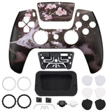 eXtremeRate LUNA Redesigned Front Shell with Touchpad for PS5 Controller BDM-010/020/030/040/050 - Blossom In The Darkness - GHPFR010