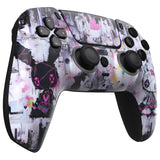 eXtremeRate LUNA Redesigned Lovely Punky Bunny Front Shell Touchpad Compatible with ps5 Controller BDM-010/020/030/040, DIY Replacement Housing Custom Touch Pad Cover Compatible with ps5 Controller - GHPFT019