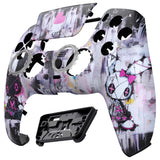 eXtremeRate LUNA Redesigned Lovely Punky Bunny Front Shell Touchpad Compatible with ps5 Controller BDM-010/020/030/040, DIY Replacement Housing Custom Touch Pad Cover Compatible with ps5 Controller - GHPFT019