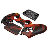 eXtremeRate LUNA Redesigned Front Shell with Touchpad for PS5 Controller BDM-010/020/030/040/050/060 - Purgatory Fire Serpent - GHPFT024G4