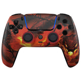 eXtremeRate LUNA Redesigned Front Shell with Touchpad for PS5 Controller BDM-010/020/030/040/050/060 - Purgatory Fire Serpent - GHPFT024G4