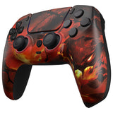 eXtremeRate LUNA Redesigned Front Shell with Touchpad for PS5 Controller BDM-010/020/030/040/050/060 - Purgatory Fire Serpent - GHPFT024G4