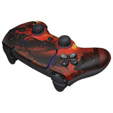 eXtremeRate LUNA Redesigned Front Shell with Touchpad for PS5 Controller BDM-010/020/030/040/050/060 - Purgatory Fire Serpent - GHPFT024G4