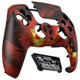 eXtremeRate LUNA Redesigned Front Shell with Touchpad for PS5 Controller BDM-010/020/030/040/050/060 - Purgatory Fire Serpent - GHPFT024G4