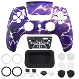 eXtremeRate LUNA Redesigned Front Shell with Touchpad for PS5 Controller BDM-010/020/030/040/050/060 - Thunder Magic - GHPFT028G4