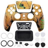 eXtremeRate LUNA Redesigned Front Shell with Touchpad for PS5 Controller BDM-010/020/030/040/050/060 - Waste Land - GHPFR012G4