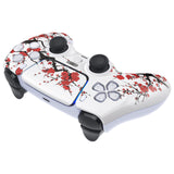 eXtremeRate LUNA Redesigned Front Shell with Touchpad for PS5 Controller BDM-010/020/030/040/050 - Winter Blossom - GHPFT022