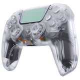 eXtremeRate Luna Redesigned Full Set Shells & Buttons for PS5 Controller BDM-030/040/050 - Clear - KQXPFM001