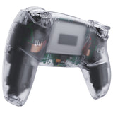 eXtremeRate Luna Redesigned Full Set Shells & Buttons for PS5 Controller BDM-030/040/050 - Clear - KQXPFM001