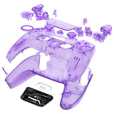 eXtremeRate Luna Redesigned Full Set Shells & Buttons for PS5 Controller BDM-030/040/050 - Clear Atomic Purple - KQXPFM002