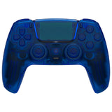 eXtremeRate Luna Redesigned Full Set Shells & Buttons for PS5 Controller BDM-030/040/050 - Clear Blue - KQXPFM004