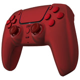 eXtremeRate Luna Redesigned Full Set Shells & Buttons for PS5 Controller BDM-030/040/050/060 - Scarlet Red - KQXPFP002G4