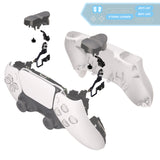 eXtremeRate Micro Switch - Strong Version Tactile Clicky Hair Trigger Kit V2 for PS5 Controller BDM-010/020 Shoulder Buttons, Ergonomic Micro Switches L2R2 Tactile L1R1 Mouse Click for PS5 Controller - PFMD009M2