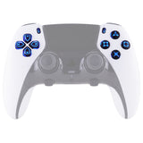 eXtremeRate Multi-Colors Luminated Buttons D&F LED Kit for PS5 Edge Controller - Black Classical Symbols Buttons - KRXEGL001