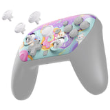 eXtremeRate Octagonal Gated Sticks Design Faceplate Shell with ThumbsGear Thumbsticks for Nintendo Switch 2 Pro Controller - Donut Odyssey - BDEPTR007