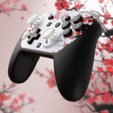 eXtremeRate Octagonal Gated Sticks Design Faceplate Shell with ThumbsGear Thumbsticks for Nintendo Switch 2 Pro Controller - Winter Blossom - BDEPTR005