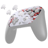 eXtremeRate Octagonal Gated Sticks Design Faceplate Shell with ThumbsGear Thumbsticks for Nintendo Switch 2 Pro Controller - Winter Blossom - BDEPTR005