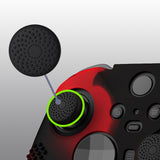 eXtremeRate PlayVital Black & Red Soft Anti-Slip Silicone Cover Skins, Controller Protective Case for New Xbox One Elite Series 2 (Model 1797 and Core Model 1797) with Thumb Grips Analog Caps - XBOWP0062GC