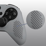 eXtremeRate PlayVital New Hope Gray Soft Anti-Slip Silicone Cover Skins, Controller Protective Case for New Xbox One Elite Series 2 (Model 1797 and Core Model 1797) with Thumb Grips Analog Caps - XBOWP0060GC