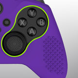 eXtremeRate PlayVital Purple Soft Anti-Slip Silicone Cover Skins, Controller Protective Case for New Xbox One Elite Series 2 (Model 1797 and Core Model 1797) with Thumb Grips Analog Caps - XBOWP0061GC