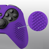 eXtremeRate PlayVital Purple Soft Anti-Slip Silicone Cover Skins, Controller Protective Case for New Xbox One Elite Series 2 (Model 1797 and Core Model 1797) with Thumb Grips Analog Caps - XBOWP0061GC