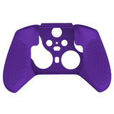 eXtremeRate PlayVital Purple Soft Anti-Slip Silicone Cover Skins, Controller Protective Case for New Xbox One Elite Series 2 (Model 1797 and Core Model 1797) with Thumb Grips Analog Caps - XBOWP0061GC