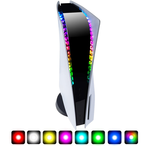 eXtremeRate RGB LED Light Strip Kit with IR Remote for PS5 Console - 7 Colors 29 Effects - PFLED09M2