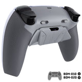 eXtremeRate RISE4 Plus MAX Back Paddles Kit with Clicky Trigger Stops & Rubberized Grip for PS5 Controller BDM-010/020 - New Hope Gray & Classic Gray - HKCPFM006