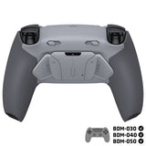 eXtremeRate RISE4 Plus MAX Back Paddles Kit with Clicky Trigger Stops & Rubberized Grip for PS5 Controller BDM-030/040/050 - New Hope Gray & Classic Gray - HKCPFM006M2