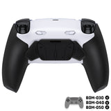 eXtremeRate RISE4 Plus MAX Back Paddles Kit with Clicky Trigger Stops & Rubberized Grip for PS5 Controller BDM-030/040/050 - White Black - Black - HKCPFM004M2