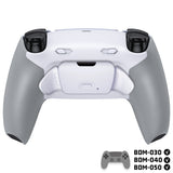 eXtremeRate RISE Plus MAX Back Paddles Kit with Clicky Trigger Stops & Rubberized Grip for PS5 Controller BDM-030/040/050 - White Gray - GQTPFM002M2