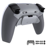 eXtremeRate RISE Plus MAX Back Paddles Kit with Clicky Trigger Stops & Rubberized Grip for PS5 Controller BDM-010/020 - New Hope Gray & Classic Gray - GQTPFM006