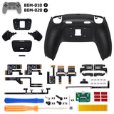 eXtremeRate RISE Plus MAX Back Paddles Kit with Clicky Trigger Stops & Rubberized Grip for PS5 Controller BDM-010/020 - Black - GQTPFM001