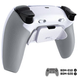 eXtremeRate RISE Plus MAX Back Paddles Kit with Clicky Trigger Stops & Rubberized Grip for PS5 Controller BDM-010/020 - White Gray - GQTPFM002