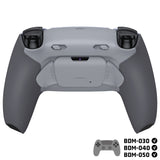 eXtremeRate RISE Plus MAX Back Paddles Kit with Clicky Trigger Stops & Rubberized Grip for PS5 Controller BDM-030/040/050 - New Hope Gray & Classic Gray - GQTPFM006M2