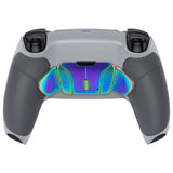 eXtremeRate Rainbow Aura Blue & Purple Real Metal Buttons (RMB) Version RISE4 Remap Kit for PS5 Controller BDM-030/040/050 - Rubberized New Hope Gray & Classic Gray - YPFJ7013G3