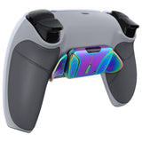 eXtremeRate Rainbow Aura Blue & Purple Real Metal Buttons (RMB) Version RISE4 Remap Kit for PS5 Controller BDM-030/040 - Rubberized New Hope Gray & Classic Gray - YPFJ7013G3