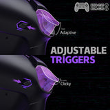 eXtremeRate Real Metal Buttons (RMB) Version RISE4 Plus MAX Back Paddles Kit with Clicky Trigger Stops & Rubberized Grip for PS5 Controller BDM-010/020 - Black - HKCPFJ001