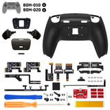 eXtremeRate Real Metal Buttons (RMB) Version RISE Plus MAX Back Paddles Kit with Clicky Trigger Stops & Rubberized Grip for PS5 Controller BDM-010/020 - Black - GQTPFJ001