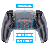 eXtremeRate Remappable RISE4 V3 Remap Kit for PS5 Controller BDM-030/040/050 - Clear - YPFM5001G4