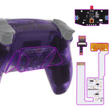 eXtremeRate Remappable RISE4 V3 Remap Kit for PS5 Controller BDM-030/040/050 - Clear Atomic Purple - YPFM5002G4