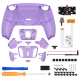 eXtremeRate Remappable RISE4 V3 Remap Kit for PS5 Controller BDM-030/040/050 - Clear Atomic Purple - YPFM5002G4