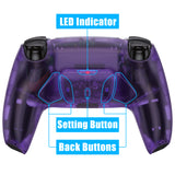 eXtremeRate Remappable RISE4 V3 Remap Kit for PS5 Controller BDM-030/040/050 - Clear Atomic Purple - YPFM5002G4