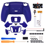 eXtremeRate Remappable RISE4 V3 Remap Kit for PS5 Controller BDM-030/040/050 - Rubberized Cobalt Blue - YPFU6015G4