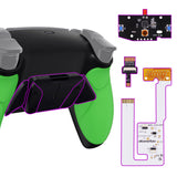 eXtremeRate Remappable RISE4 V3 Remap Kit for PS5 Controller BDM-030/040/050 - Rubberized Green - YPFU6004G4