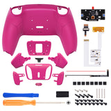 eXtremeRate Remappable RISE4 V3 Remap Kit for PS5 Controller BDM-030/040/050 - Rubberized Nova Pink - YPFU6009G4