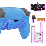 eXtremeRate Remappable RISE4 V3 Remap Kit for PS5 Controller BDM-030/040/050 - Rubberized Starlight Blue - YPFU6006G4