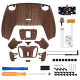 eXtremeRate Remappable RISE4 V3 Remap Kit for PS5 Controller BDM-030/040/050 - Wood Grain - YPFS2001G4