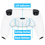 eXtremeRate Remappable RISE4 V3 Remap Kit for PS5 Controller BDM-030/040/050/060 - White - YPFP3006G5